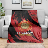 Proud to Honor Montford Point Marines Blanket Freedom Is Not Free - Red - Wonder Print Shop