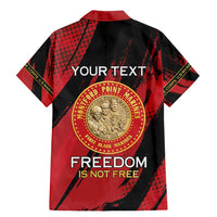 Personalized Proud to Honor Montford Point Marines Family Matching Mermaid Dress and Hawaiian Shirt Freedom Is Not Free - Red - Wonder Print Shop