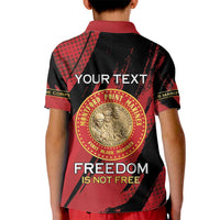 Personalized Proud to Honor Montford Point Marines Kid Polo Shirt Freedom Is Not Free - Red - Wonder Print Shop