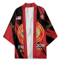 Personalized Proud to Honor Montford Point Marines Kimono Freedom Is Not Free - Red - Wonder Print Shop
