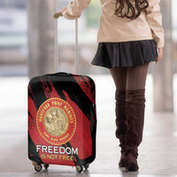 Proud to Honor Montford Point Marines Luggage Cover Freedom Is Not Free - Red - Wonder Print Shop