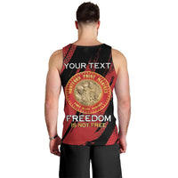 Personalized Proud to Honor Montford Point Marines Men Tank Top Freedom Is Not Free - Red - Wonder Print Shop
