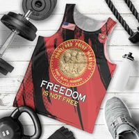 Personalized Proud to Honor Montford Point Marines Men Tank Top Freedom Is Not Free - Red - Wonder Print Shop