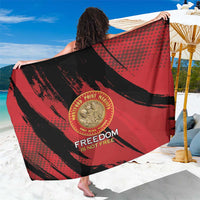 Proud to Honor Montford Point Marines Sarong Freedom Is Not Free - Red - Wonder Print Shop