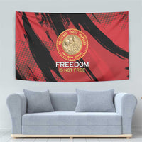 Proud to Honor Montford Point Marines Tapestry Freedom Is Not Free - Red - Wonder Print Shop