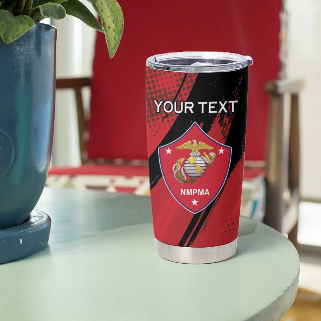 Personalized Proud to Honor Montford Point Marines Tumbler Cup Freedom Is Not Free - Red - Wonder Print Shop