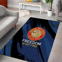 Proud to Honor Montford Point Marines Area Rug Freedom Is Not Free - Blue - Wonder Print Shop