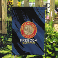 Proud to Honor Montford Point Marines Garden Flag Freedom Is Not Free - Blue - Wonder Print Shop