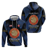 Personalized Proud to Honor Montford Point Marines Hoodie Freedom Is Not Free - Blue - Wonder Print Shop