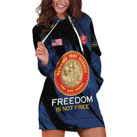 Personalized Proud to Honor Montford Point Marines Hoodie Dress Freedom Is Not Free - Blue - Wonder Print Shop