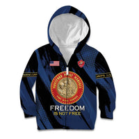 Personalized Proud to Honor Montford Point Marines Kid Hoodie Freedom Is Not Free - Blue - Wonder Print Shop