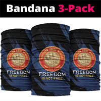 Proud to Honor Montford Point Marines Neck Gaiter Freedom Is Not Free - Blue - Wonder Print Shop