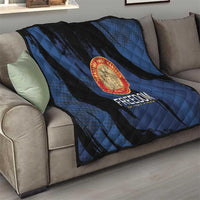 Proud to Honor Montford Point Marines Quilt Freedom Is Not Free - Blue - Wonder Print Shop