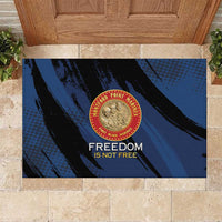 Proud to Honor Montford Point Marines Rubber Doormat Freedom Is Not Free - Blue - Wonder Print Shop