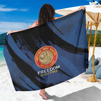 Proud to Honor Montford Point Marines Sarong Freedom Is Not Free - Blue - Wonder Print Shop