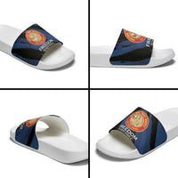 Proud to Honor Montford Point Marines Slide Sandals Freedom Is Not Free - Blue - Wonder Print Shop