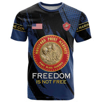 Personalized Proud to Honor Montford Point Marines T Shirt Freedom Is Not Free - Blue - Wonder Print Shop