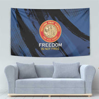 Proud to Honor Montford Point Marines Tapestry Freedom Is Not Free - Blue - Wonder Print Shop