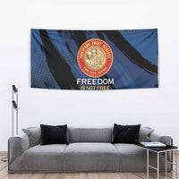 Proud to Honor Montford Point Marines Tapestry Freedom Is Not Free - Blue - Wonder Print Shop
