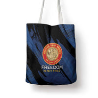 Proud to Honor Montford Point Marines Tote Bag Freedom Is Not Free - Blue - Wonder Print Shop