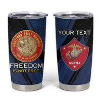Personalized Proud to Honor Montford Point Marines Tumbler Cup Freedom Is Not Free - Blue - Wonder Print Shop