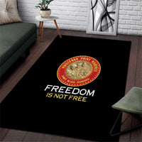 Proud to Honor Montford Point Marines Area Rug Freedom Is Not Free - Black - Wonder Print Shop