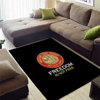 Proud to Honor Montford Point Marines Area Rug Freedom Is Not Free - Black - Wonder Print Shop