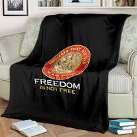 Proud to Honor Montford Point Marines Blanket Freedom Is Not Free - Black - Wonder Print Shop