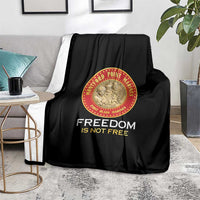Proud to Honor Montford Point Marines Blanket Freedom Is Not Free - Black - Wonder Print Shop
