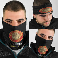 Proud to Honor Montford Point Marines Neck Gaiter Freedom Is Not Free - Black - Wonder Print Shop