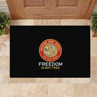 Proud to Honor Montford Point Marines Rubber Doormat Freedom Is Not Free - Black - Wonder Print Shop