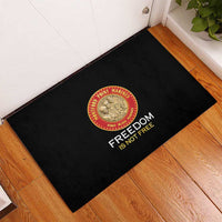 Proud to Honor Montford Point Marines Rubber Doormat Freedom Is Not Free - Black - Wonder Print Shop