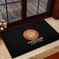 Proud to Honor Montford Point Marines Rubber Doormat Freedom Is Not Free - Black - Wonder Print Shop