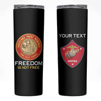 Personalized Proud to Honor Montford Point Marines Skinny Tumbler Freedom Is Not Free - Black - Wonder Print Shop