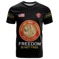 Personalized Proud to Honor Montford Point Marines T Shirt Freedom Is Not Free - Black - Wonder Print Shop