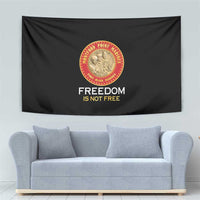 Proud to Honor Montford Point Marines Tapestry Freedom Is Not Free - Black - Wonder Print Shop