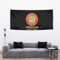 Proud to Honor Montford Point Marines Tapestry Freedom Is Not Free - Black - Wonder Print Shop