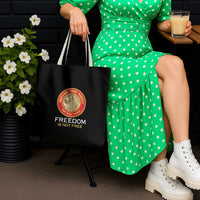 Proud to Honor Montford Point Marines Tote Bag Freedom Is Not Free - Black - Wonder Print Shop