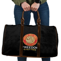 Proud to Honor Montford Point Marines Travel Bag Freedom Is Not Free - Black - Wonder Print Shop