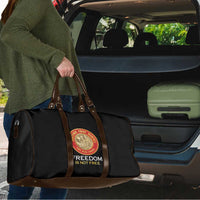 Proud to Honor Montford Point Marines Travel Bag Freedom Is Not Free - Black - Wonder Print Shop