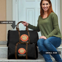 Proud to Honor Montford Point Marines Travel Bag Freedom Is Not Free - Black - Wonder Print Shop