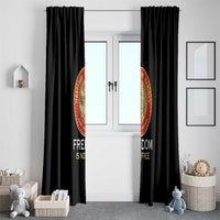 Proud to Honor Montford Point Marines Window Curtain Freedom Is Not Free - Black - Wonder Print Shop