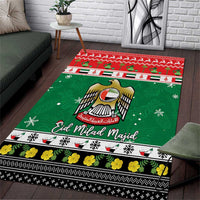 United Arab Emirates Christmas Area Rug Coat Of Arms Eid Milad Majid - Wonder Print Shop