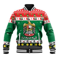 United Arab Emirates Christmas Baseball Jacket Coat Of Arms Eid Milad Majid - Wonder Print Shop