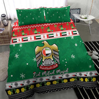 United Arab Emirates Christmas Bedding Set Coat Of Arms Eid Milad Majid - Wonder Print Shop