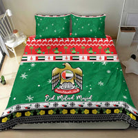 United Arab Emirates Christmas Bedding Set Coat Of Arms Eid Milad Majid - Wonder Print Shop