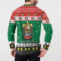 United Arab Emirates Christmas Button Sweatshirt Coat Of Arms Eid Milad Majid - Wonder Print Shop