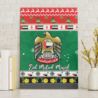 United Arab Emirates Christmas Canvas Wall Art Coat Of Arms Eid Milad Majid - Wonder Print Shop