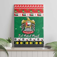 United Arab Emirates Christmas Canvas Wall Art Coat Of Arms Eid Milad Majid - Wonder Print Shop