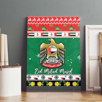 United Arab Emirates Christmas Canvas Wall Art Coat Of Arms Eid Milad Majid - Wonder Print Shop